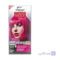 کیت رنگساژ فانتزی مو ویکو weeko شماره 8.53 رنگ سرخابی
