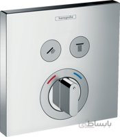 شیر حمام توکار انتخابی مدل ShowerSelect کد KH1046 - بدون مغزی ا Hansgrohe ShowerSelect Mixer for concealed installation for 2 functions