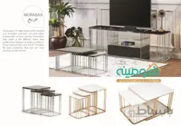 ست میز تلویزیون و جلو مبلی عسلی مدل مربع