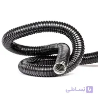 لوله فلکسی خرطومی روکش دار فلزی سایز 36 مشکی