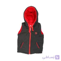 پافر جلیقه ای دورو بچگانه مدل NGN19R قرمز-مشکی