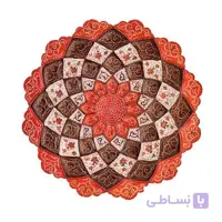 بشقاب قرمز میناکاری