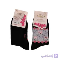 جوراب ساق دار پشمی مدل AF1479-B مشکی