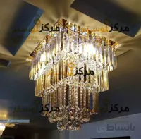 لوستر سقفی مربع سایز 110در110 مدل لاوین