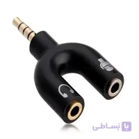 رابط مادگی 2 به 1 هدفون و میکروفن Y شکل مدل PK-818