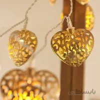 ریسه نوری قلب فلزی