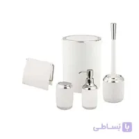 ست سرویس بهداشتی لیمون دوجداره طرح رمانتیک الوان طلایی