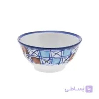 کاسه چینی مدل آبگوشت خوری طرح شطرنجی مجموعه 6 عددی