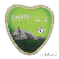 خوراک کاسه ای گربه کوشیدا طعم گوشت شکار وزن ۸۵ گرم ا Coshida Vome Wild Flavour 85gr