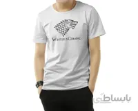 تیشرت سفید طرح Game of thrones