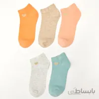 جوراب کالج زنانه ال سی وایکیکی مدل S20460Z8 بسته 5 عددی