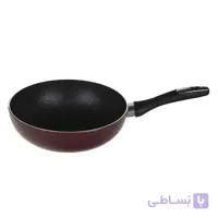 تابه وک سایز 25 گرانیتا زرشکی زرساب کد GT-278R