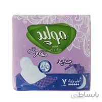 نوار بهداشتی مولپد بنفش مدل ضخیم اکسترا خیلی بزرگ بسته تکی 7 عددی ا Molped Sanitary Napkin Thick Maxi Dry & Comfort X-Large 7pcs