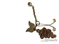 گیره روسری انگوری - سفید مرواریدی