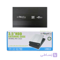 باکس تبدیل هارد 3.5 اینچی رویال USB2.0 مدل RH-3530