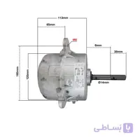 موتور فن 85 وات کندانسور اوجنرال 36 هزار مدل YDK120-66-62A