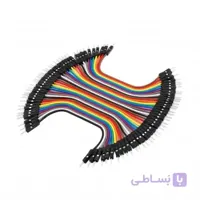 سیم جامپر ماده به ماده 10cm فلت 40 رشته