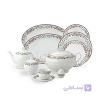 سرویس 102 پارچه ایتالیا اف گلستان چینی زرین&nbspدرجه عالی