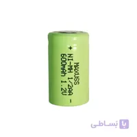 باتری AA 1/2 سرتخت قابل شارژ مکسس 600mah