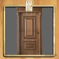 درب چوبی لوکس مدل دوقاب کد 304