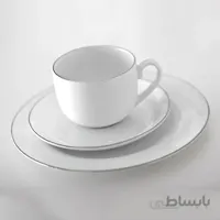 سرویس غذاخوری 102 پارچه چینی زرین ایران سری ایتالیا اف مدل سمن