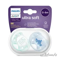 پستانک فیلیپس اونت ultrasoft طرح کشتی 0 تا 6 ماه