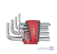 سری آچار آلن L شکل کوتاه 11 عددی فورس – FORCE مدل 5116