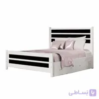 تخت خواب یکنفره مدل سناتور2 سایز 90x200 سانتیمتر حمل رایگان - آنتیک طلایی 120