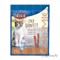 تشویقی مدادی گربه تریکسی طعم بره و بوقلمون وزن ۲۵ گرم ا Trixie Premio Stick Quintett With Lamb And Turkey For Cats 25g