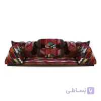پشتی سنتی شاه نشین ترمه طرح گلیم دست دوز – ست 7 تکه