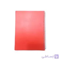 دفتر 100 برگ طلقی جلد ساده فنر تک