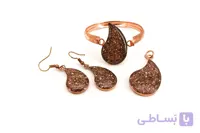 نیم ست مسی زنانه و دخترانه طرح جقه