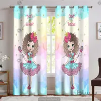 پرده فانتزی جدید اتاق خواب دخترانه طرح پرنسسی PK-4539