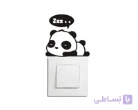استیکر کلید و پریز پاندای خوابیده کد h2138