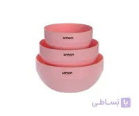 ست کاسه گرد٣سایز لیمون