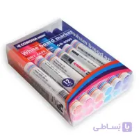 بسته ۱۲ عددی ماژیک وایت برد رنگی کرونا