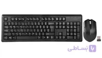 کیبورد و ماوس بی سیم ای فورتک 4200N با حروف فارسی ا A4tech 4200N Wireless Keyboard and Mouse With Persian Letters