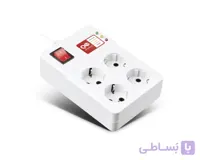 محافظ کامپیوتر پارت الکتریک با کابل ۳ متری مدل PE894 ا Part Electric Voltage Protector With 3m Cable with 4 Entries کد 372310
