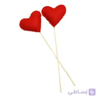 لوازم کادویی قلب دسته دار بسته دو عددی