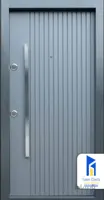 درب ورودی مدرن ایرانی رنگ طوسی مدل SD133