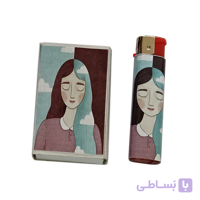 ست کبریت فندک طرح دختر