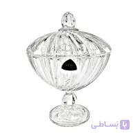 شکلات خوری پایه دار کریستال ایرنا طرح پاریس
