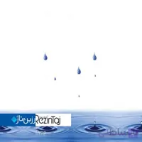 پرده حمام 190*240 رزین تاژ طرح قطره Drop