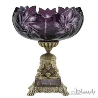 كاسه بنفش 25 خورشيدی پايه برنز