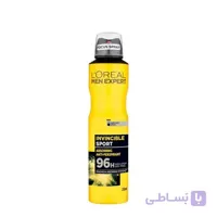 اسپری ضدتعریق لورئال مردانه ۲۵۰ میل مدل Invincible Sport