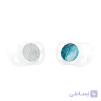 پستانک +6ماه ماربل آبی و طوسی بسته ۲ عددی تویست شیک