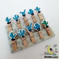 گیره چوبی طرح کاکتوس