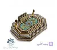 جا قلمی رومیزی 20 × 15خاتم و نقاشی