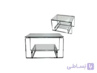 جلو مبلی td10 ابکاری کروم و شیشه دودی ا TD10
