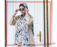 شال سوپرنخ سفید مشکی